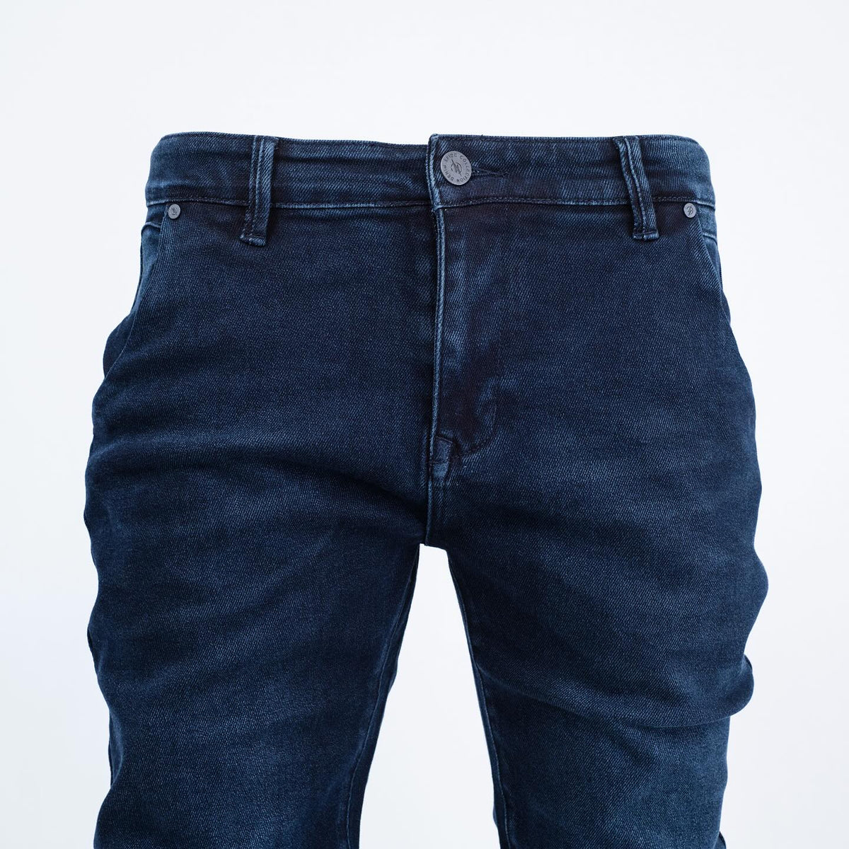 Faded Blue Washed Denim Jeans - bamn.