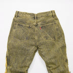 Dirty Green Washed Denim Jean - bamn.