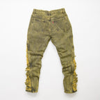 Dirty Green Washed Denim Jean - bamn.