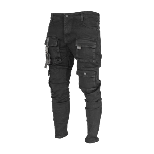Men's Denim Cargo Pants - bamn.