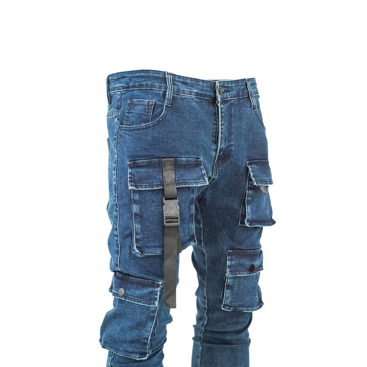 Men's Denim Cargo Pants - bamn.