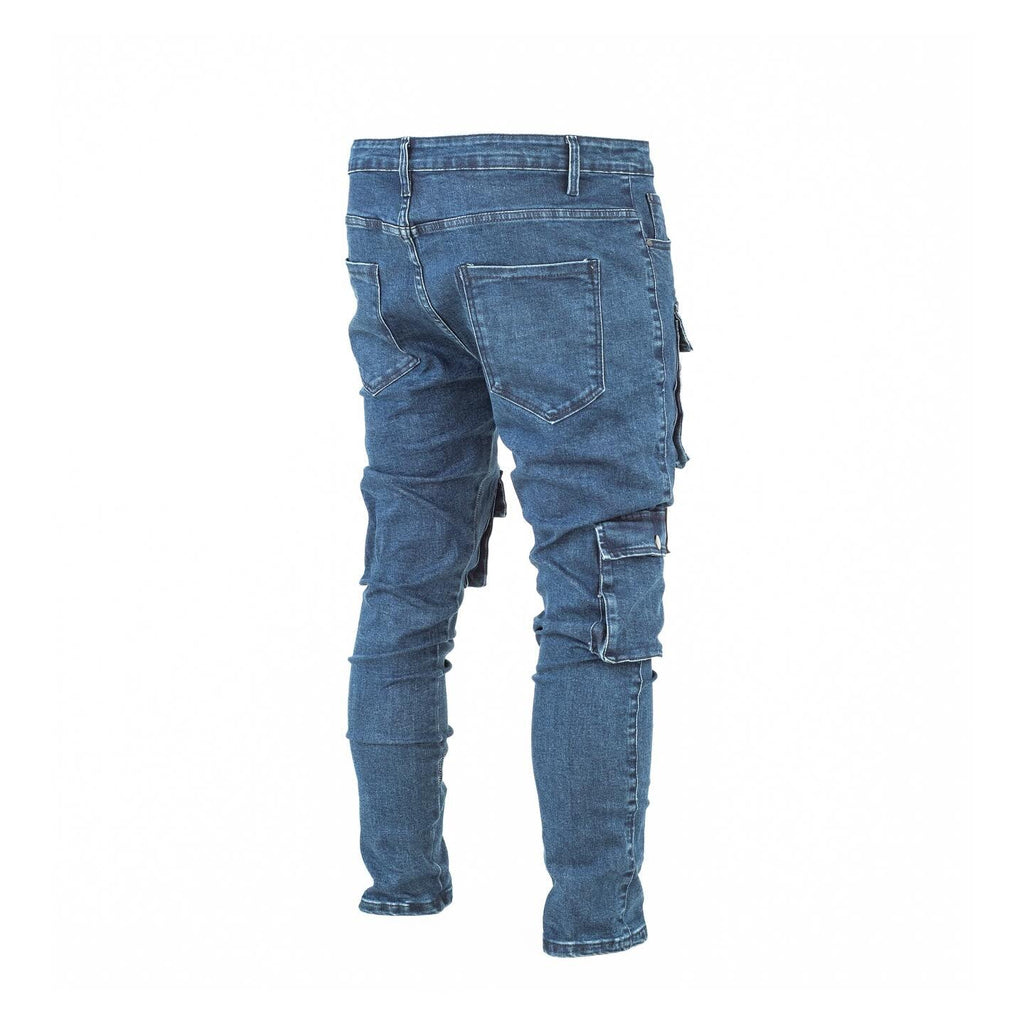 Men's Denim Cargo Pants - bamn.