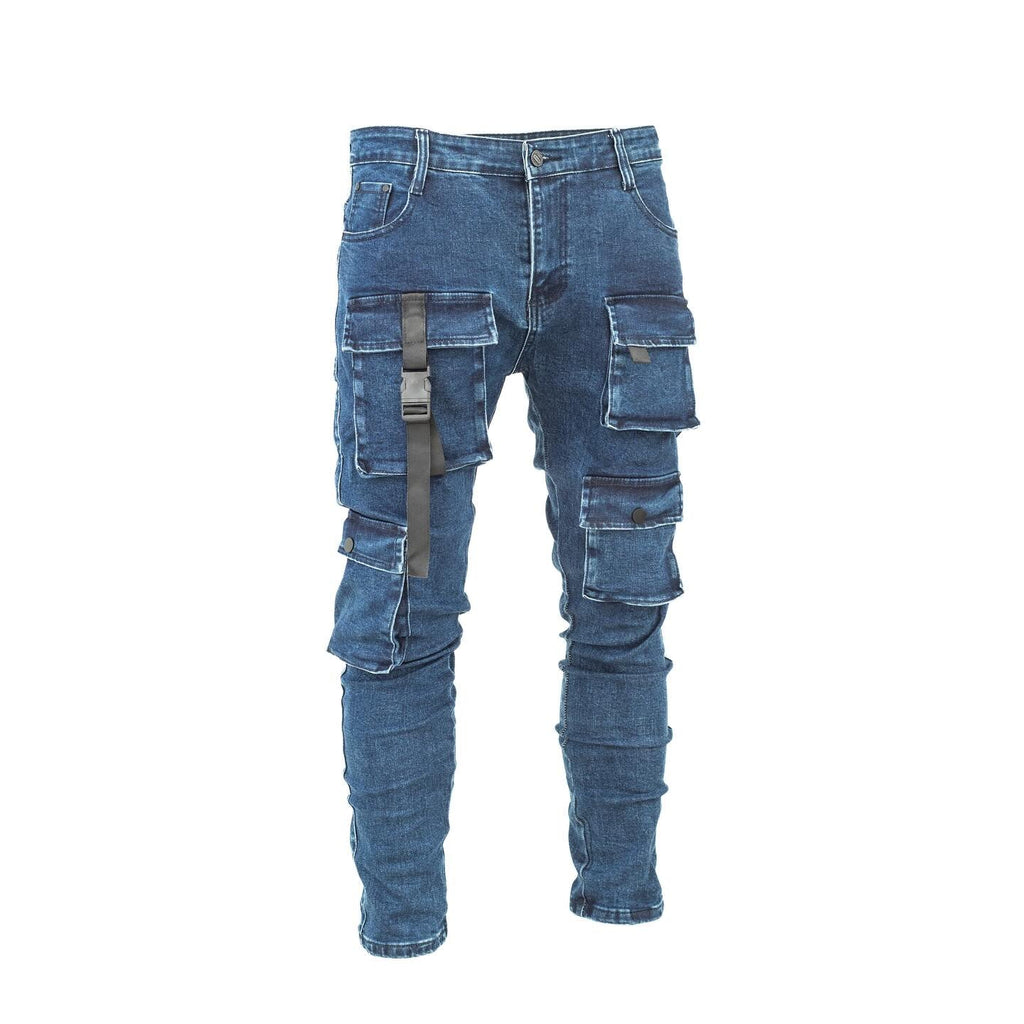 Men's Denim Cargo Pants - bamn.