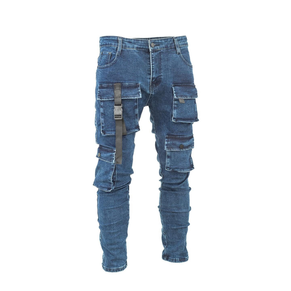 Men's Denim Cargo Pants - bamn.