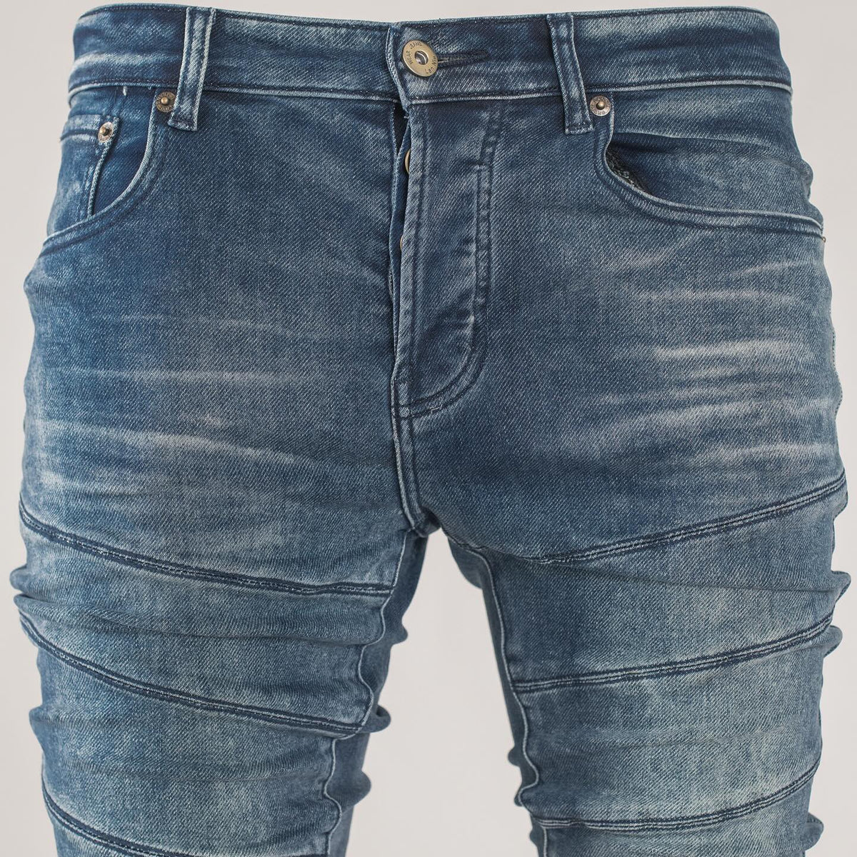 Men's Twisted Torque Skinny Denim Jeans - bamn.