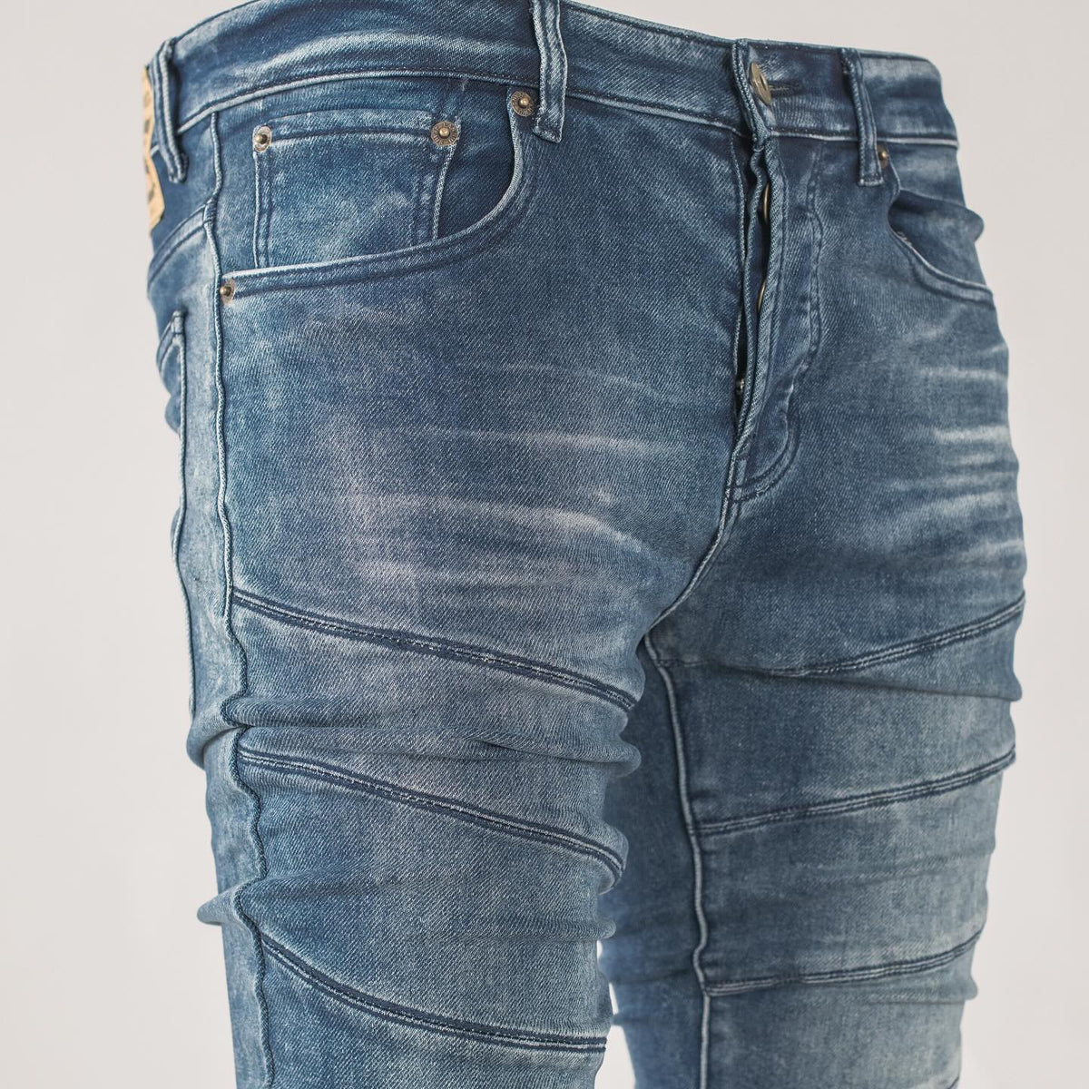 Men's Twisted Torque Skinny Denim Jeans - bamn.