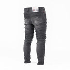 Black Men's Distressed Skinny Jeans - bamn.
