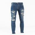 Men's Ripped Skinny Denim Jeans - bamn.