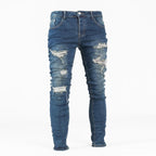 Men's Ripped Skinny Denim Jeans - bamn.