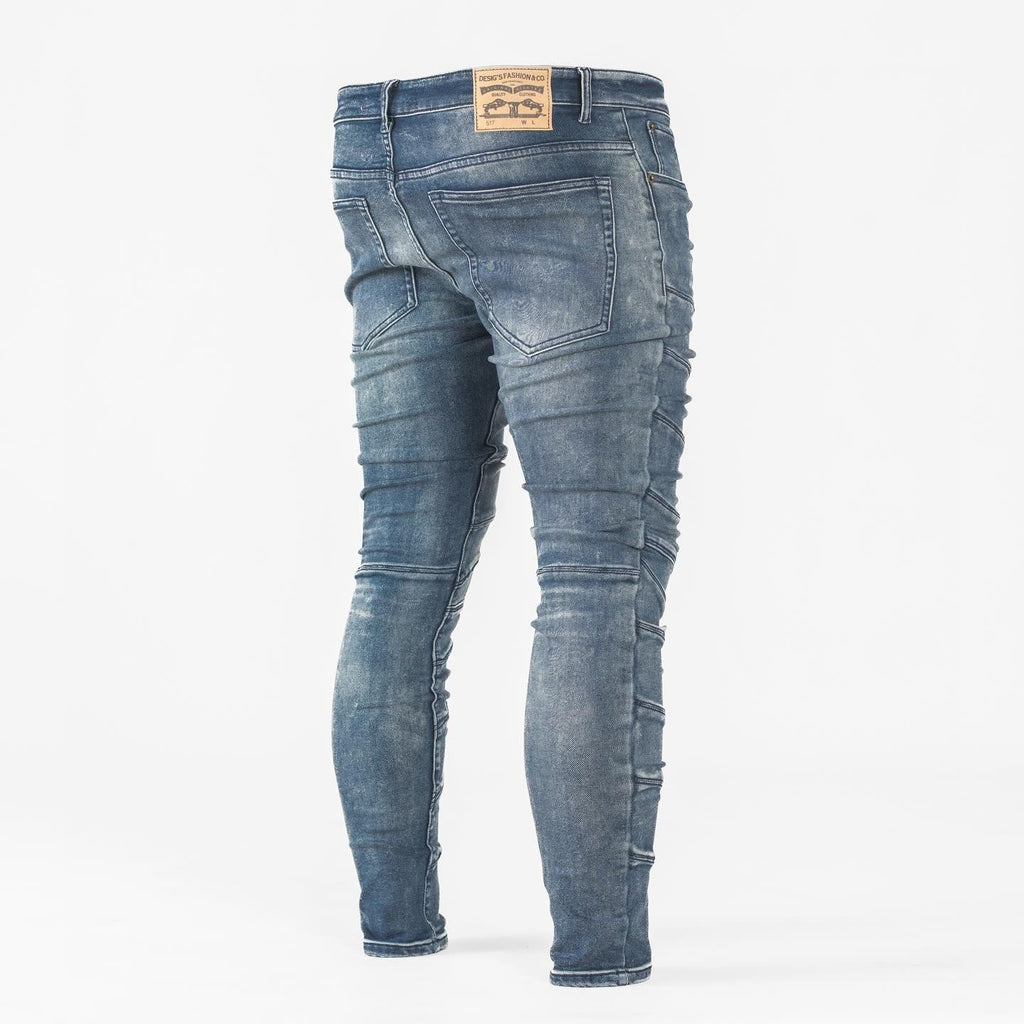 Men's Twisted Torque Skinny Denim Jeans - bamn.