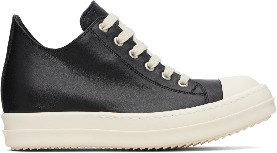 RICK OWENS Black Concordians Low Sneaks Sneakers