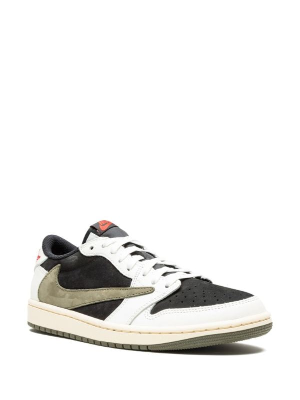 Travis Scott Air Jordan 1 Low OG "Olive" sneakers - bamn.
