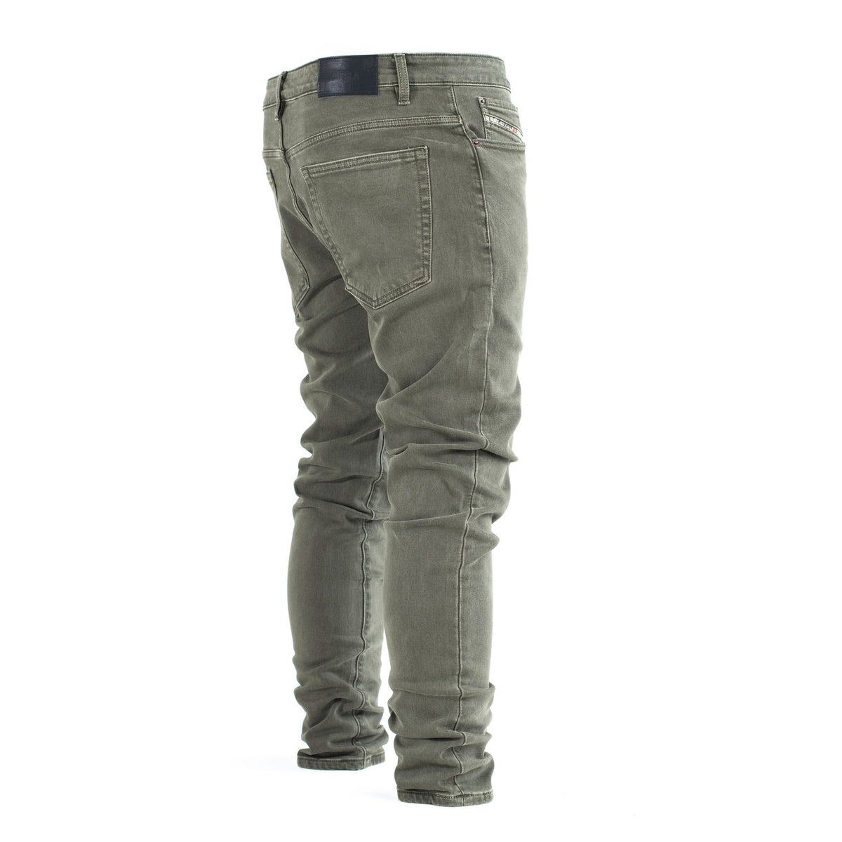 Men’s Olive Green Slim Fit Jeans - bamn.