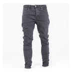 Men’s Charcoal Grey Slim Fit Jeans - bamn.