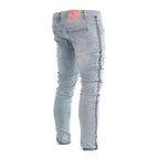 Men's Distressed Ice-Blue Skinny Denim - bamn.