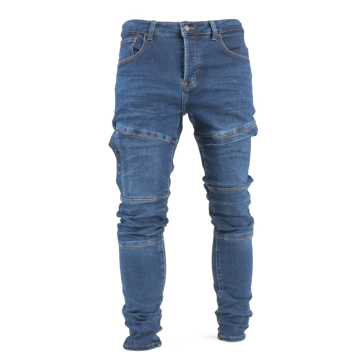 Men's Slim Fit Reinforced Panel Jeans - bamn.