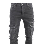 Faded Cargo Jeans - bamn.
