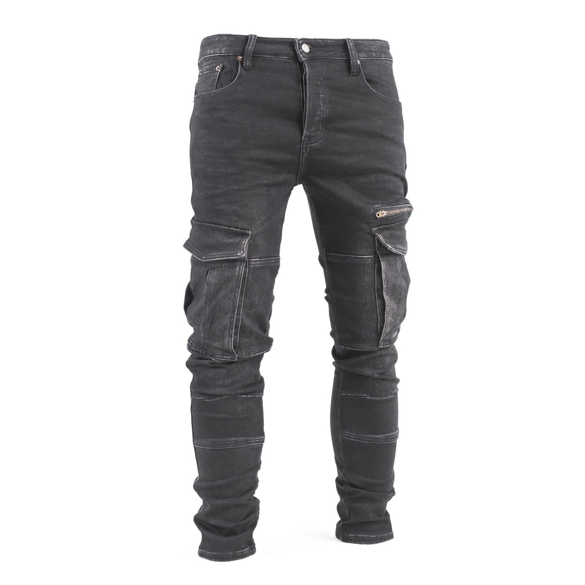 Faded Cargo Jeans - bamn.