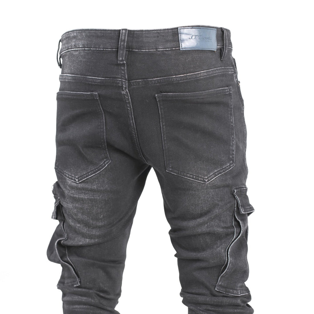 Faded Cargo Jeans - bamn.