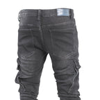 Faded Cargo Jeans - bamn.