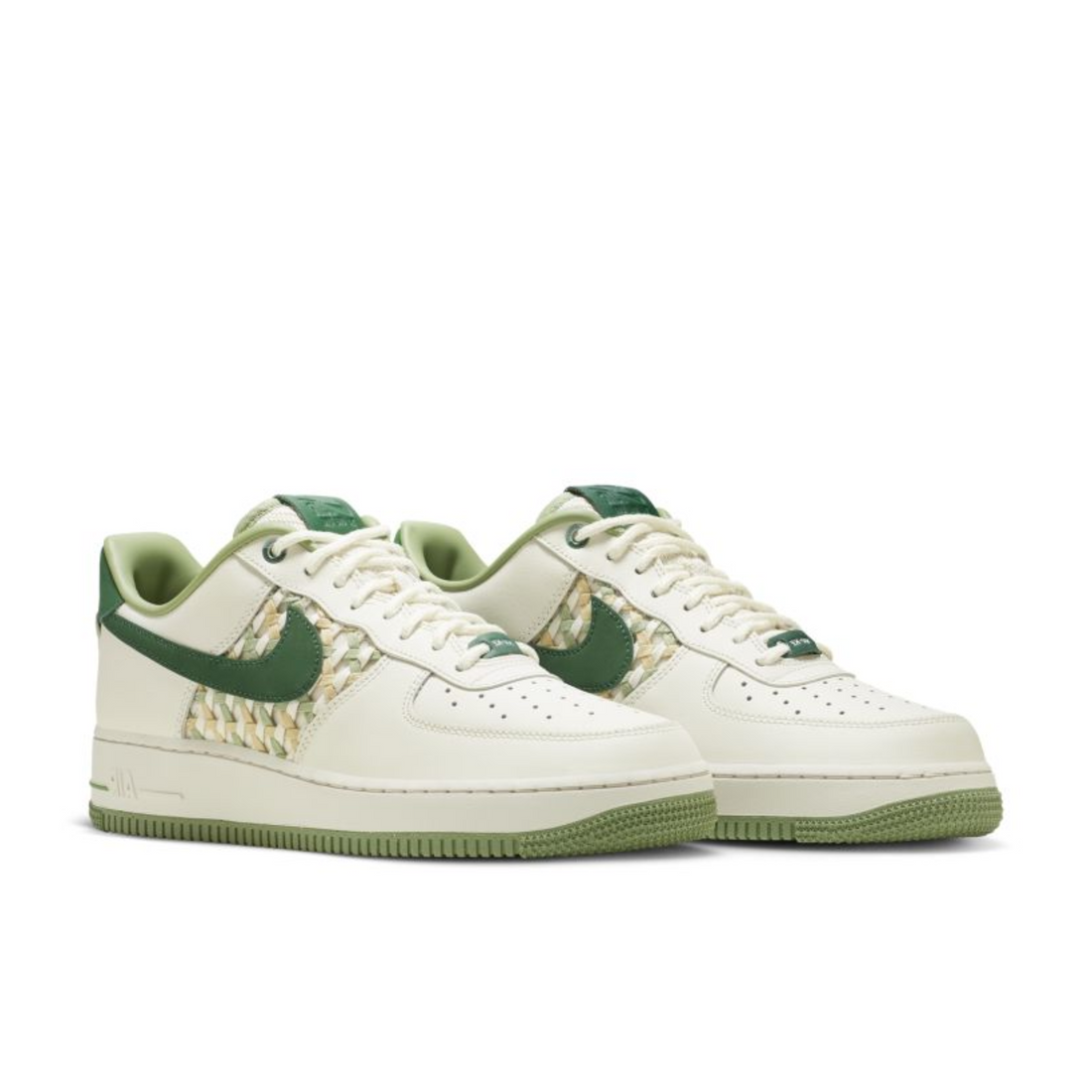 Nike Air Force 1 Low "NAI-KE" Surfaces in Green Weaves - bamn.