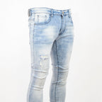 Men's Washed Ripped Jeans - bamn.