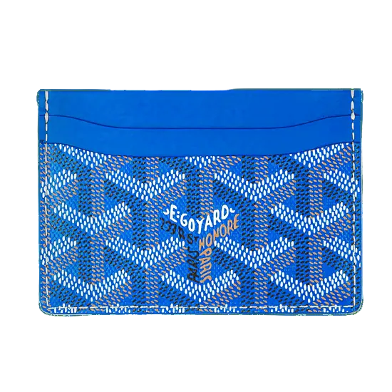 GOYARD SAINT-SULPICE CARD WALLET “SKY BLUE” - bamn.
