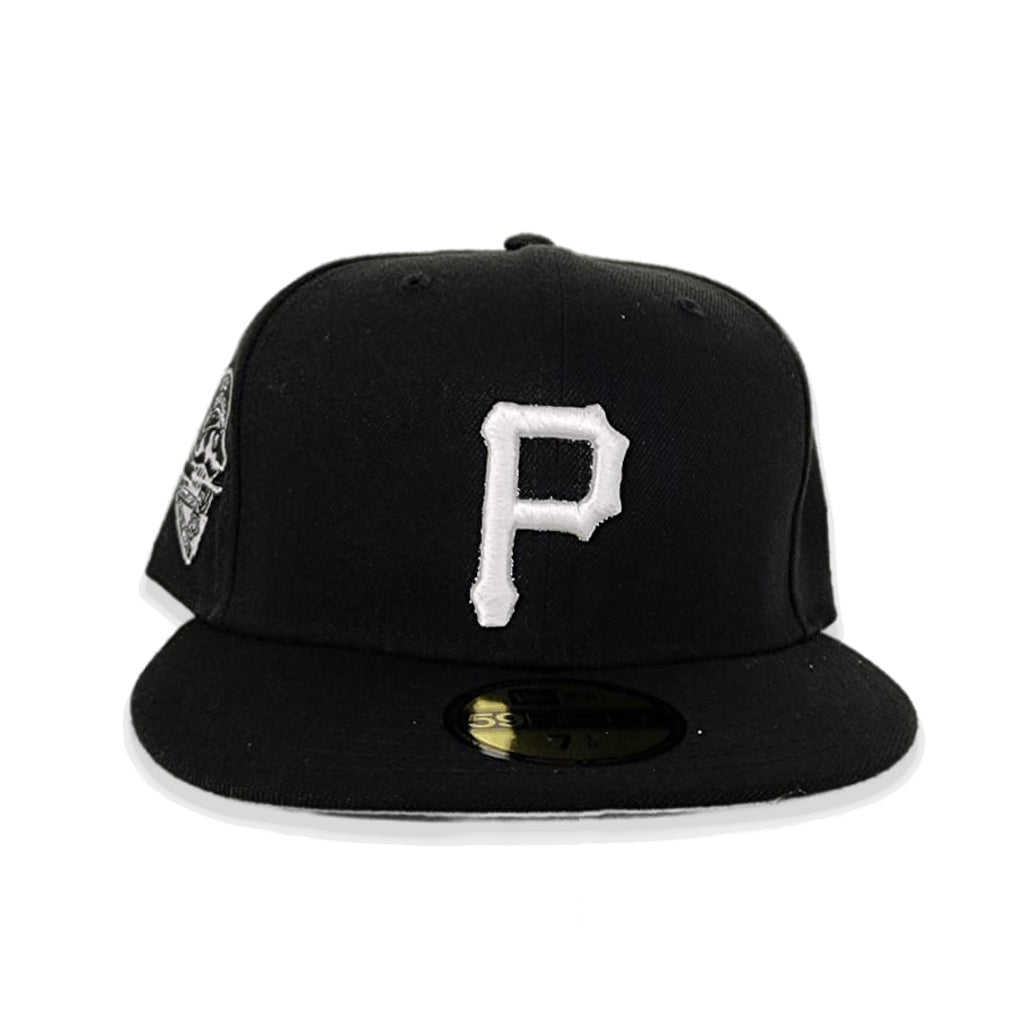 Black Pittsburgh Pirates Gray Bottom 1959 All Star Game Side Patch New Era 59Fifty Fitted - bamn.