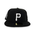 Black Pittsburgh Pirates Gray Bottom 1959 All Star Game Side Patch New Era 59Fifty Fitted - bamn.