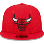 New Era Flat Brim 59FIFTY Chicago Bulls NBA Red Fitted Cap - bamn.