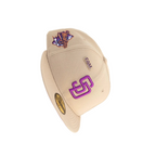 NEW ERA 59FIFTY MLB SAN DIEGO PADRES WORLD SERIES 1998 CAMEL / SPARKLING GRAPE UV FITTED CAP - bamn.