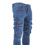 Faded Cargo Jeans - bamn.