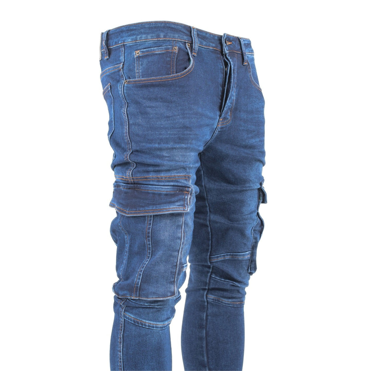 Faded Cargo Jeans - bamn.