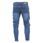 Faded Cargo Jeans - bamn.