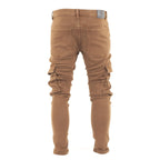 Men's Camel Slim Cargo Pants - bamn.