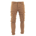 Men's Camel Slim Cargo Pants - bamn.