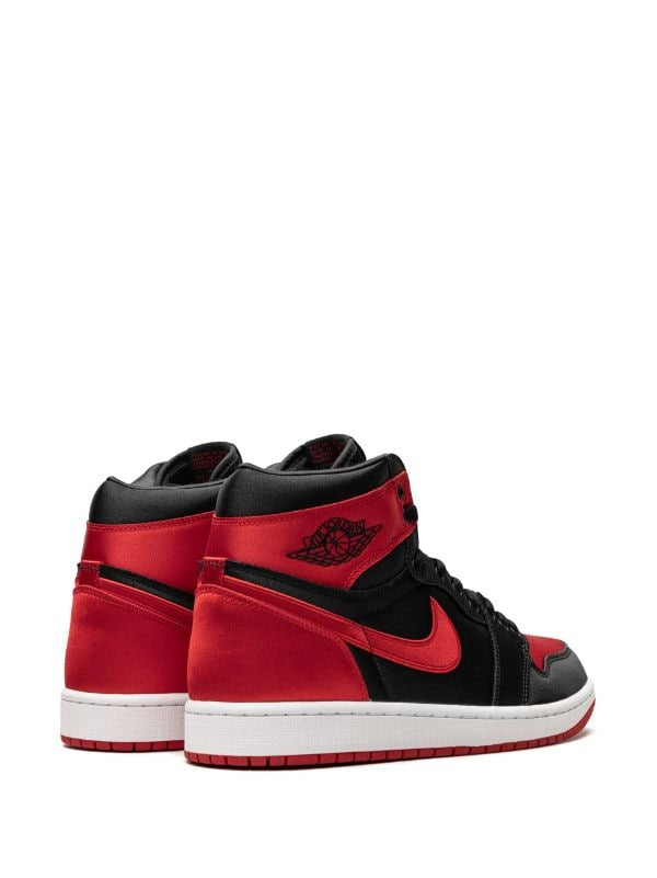 Air Jordan 1 "Satin Bred" high-top sneakers - bamn.