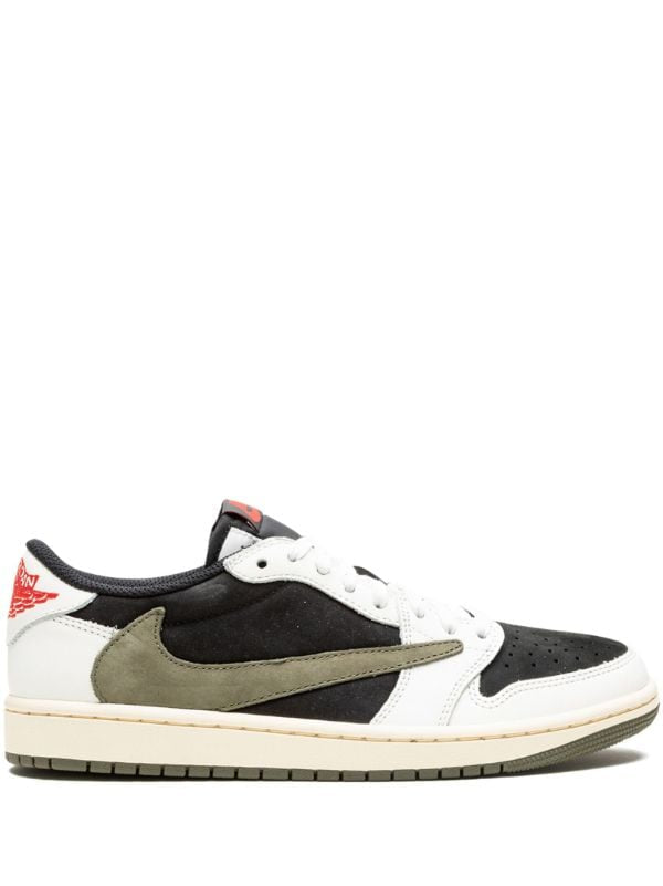 Travis Scott Air Jordan 1 Low OG "Olive" sneakers - bamn.