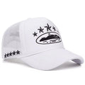 CORTEIZ ALCATRAZ TRUCKER HAT WHITE / BLACK - bamn.