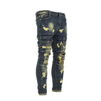 Slim-Fit Distressed Cargo Jeans - bamn.