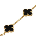 Midnight Clover Stainless Steel Bracelet – A Statement of Elegance - bamn.