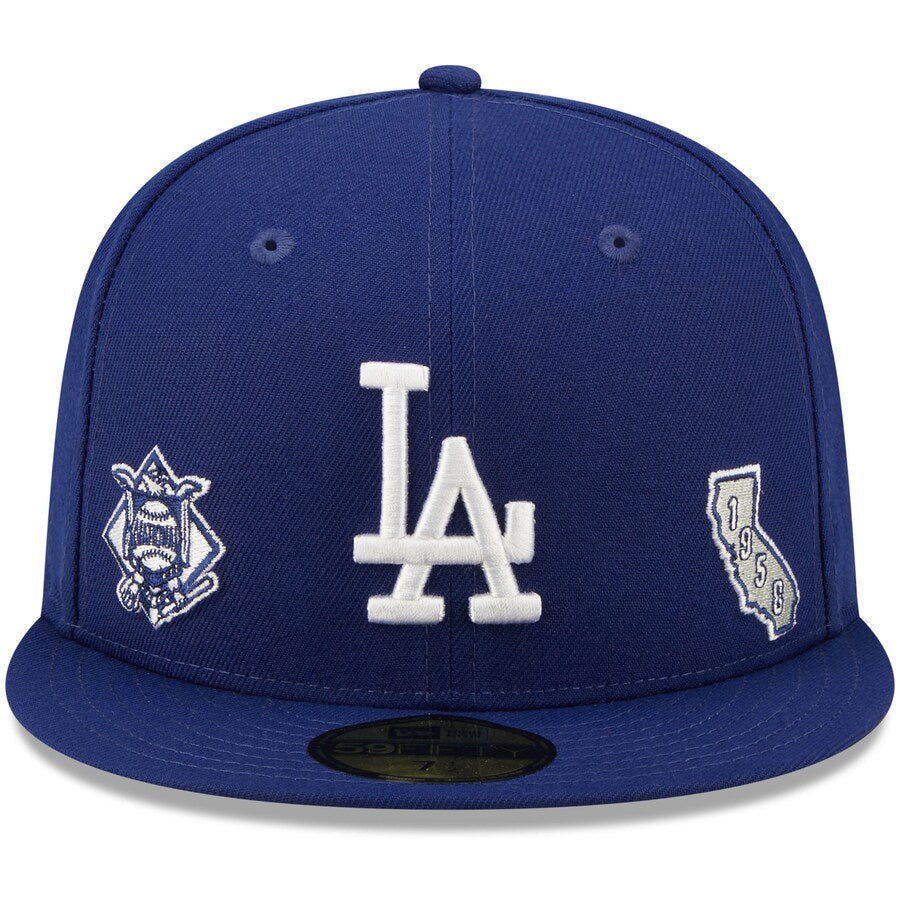 Los Angeles Dodgers New Era Identity 59FIFTY Fitted Hat - Royal - bamn.