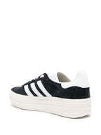 Adidas Gazelle black/white Bold platform - bamn.