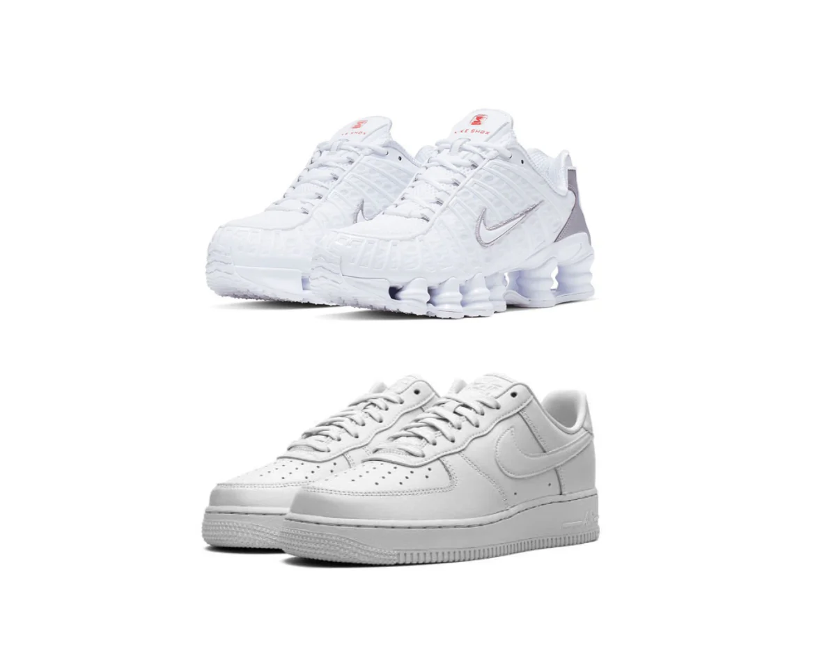 Nike Shox TL “White” x AirForce 1 - bamn.