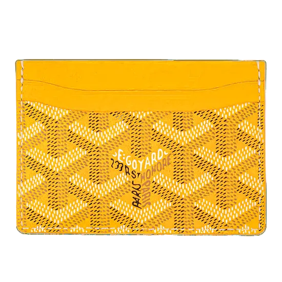 GOYARD SAINT-SULPICE CARD WALLET “YELLOW” - bamn.