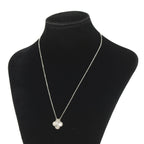 Sliver  Clover Stainless Steel Necklace – A Statement of Elegance - bamn.