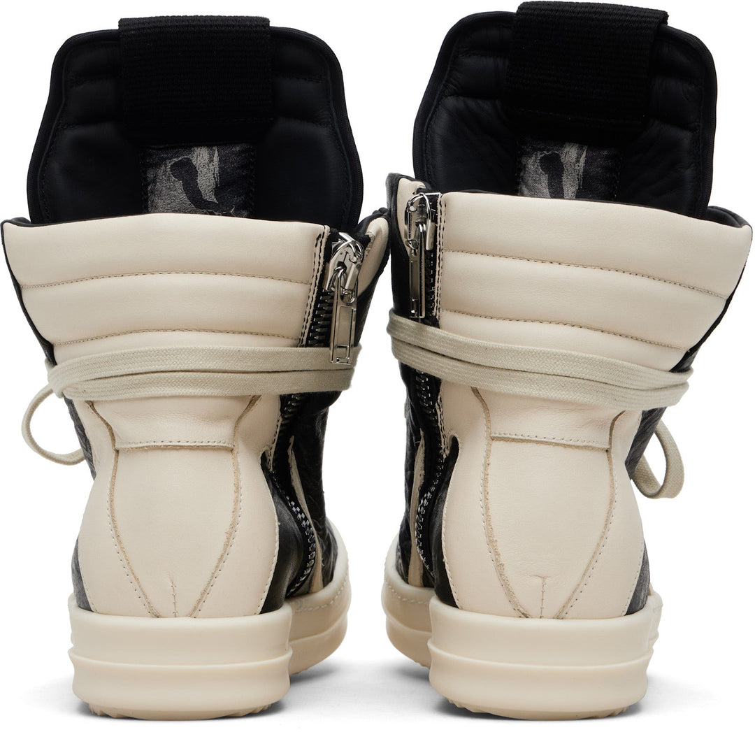 RICK OWENS Black Temple Geobasket Sneakers