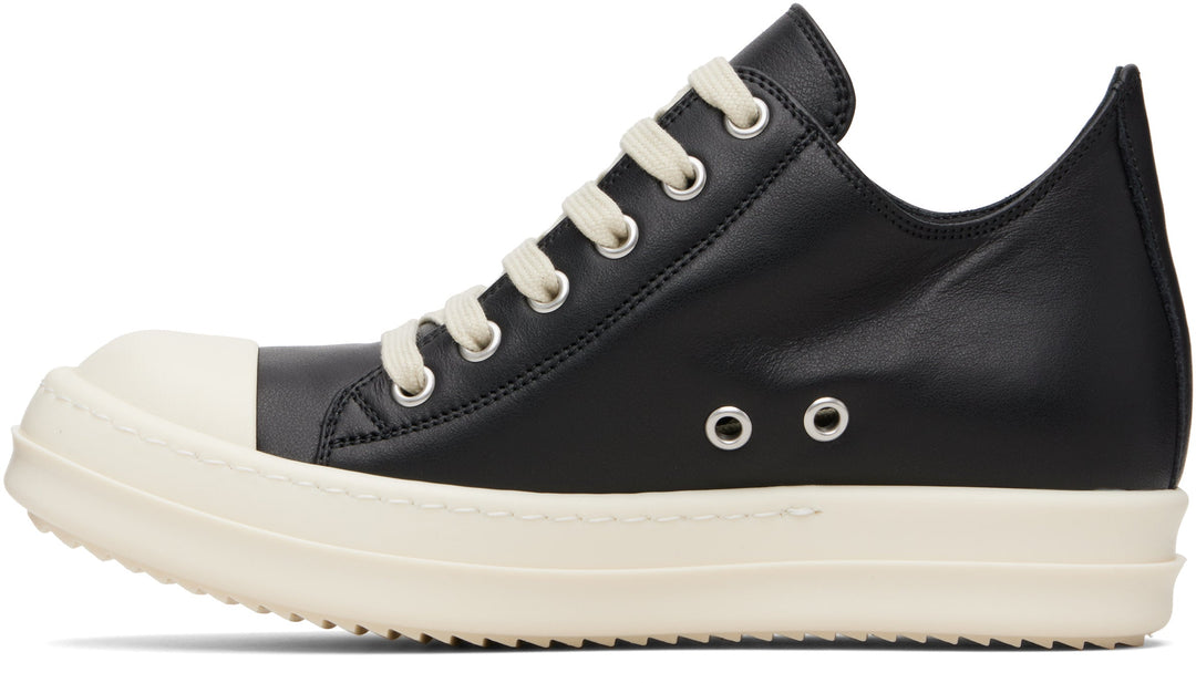 RICK OWENS Black Concordians Low Sneaks Sneakers