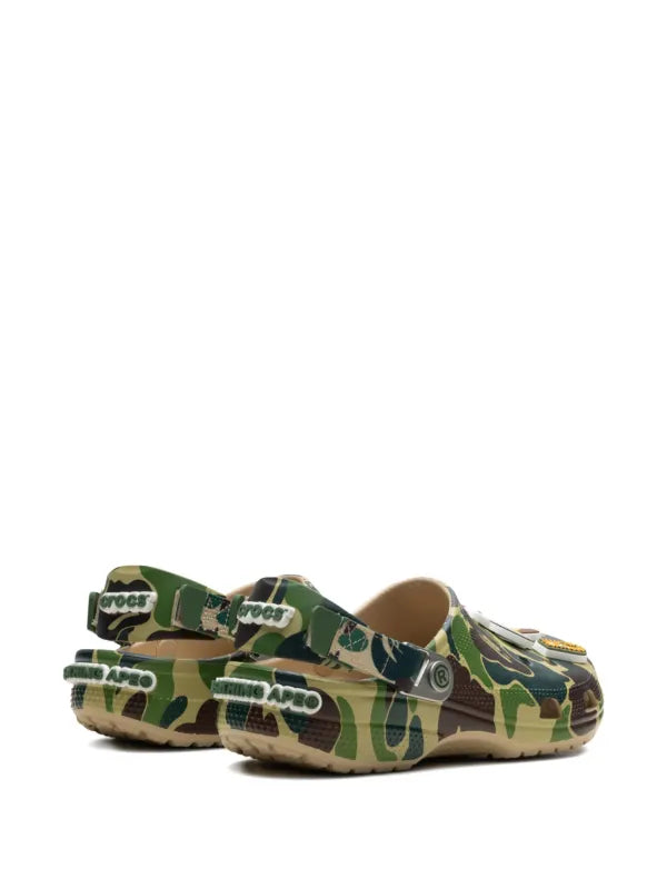 BAPE BLACK *A BATHING APE® x Crocs Classic "Chai" clogs - bamn.