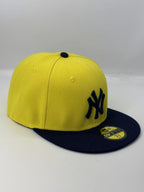Yankees MLB New Era Fitted 59Fifty Hat -Yellow - bamn.